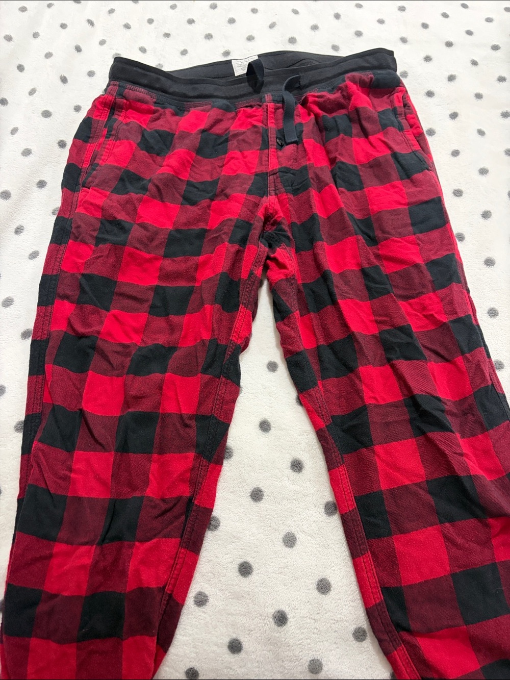 Men's Red and Black Buffalo Plaid Lounge Pants
